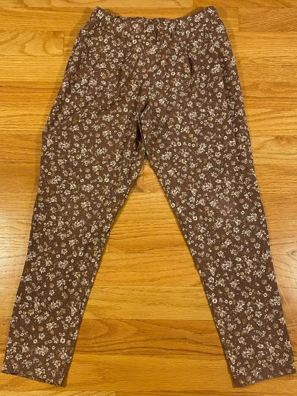 Wheat Organic Cotton Peplum Top & Pants | Size 7Y